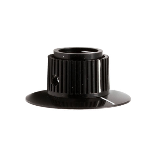 Knob, Black, 1/4" Bushing, 2 Set Screws